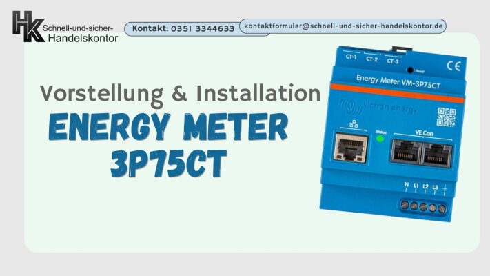 Victron Energy Meter VM-3P75CT Vorstellung und Anschluss - Victron Energy Meter VM-3P75CT Vorstellung und Anschluss