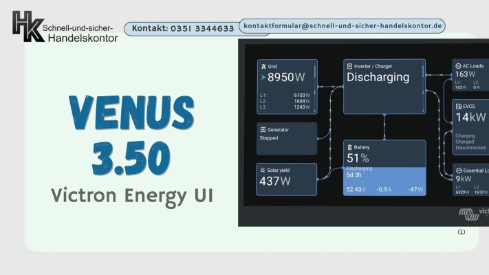 Venus 3.50 - die neue Benutzeroberfläche von Victron - Victron Venus 3.50 - die neue Benutzeroberfläche von Victron