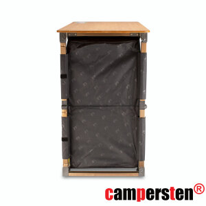am campersten Design XXL Campingschrank vollständig faltbar und leicht, EXTREM robust und wetterfest inkl. Transporttasche