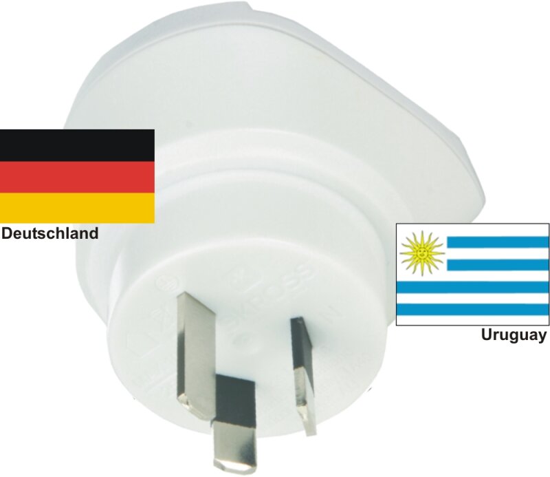 Reiseadapter Uruguay auf Deutschland - Skross 1.500209 Reisestecker