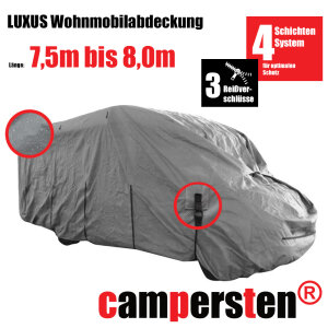 Die campersten® LUXUS Wohnmobil-Abdeckhaube 7,5-8,0m...