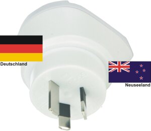 Reiseadapter Neuseeland auf Deutschland - Skross 1.500209 Reisestecker