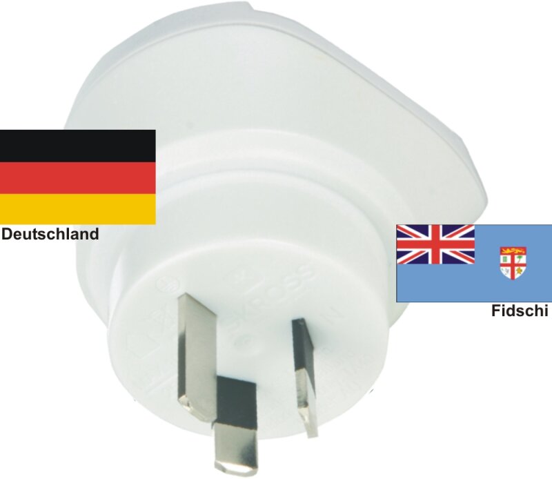 Reiseadapter Fidschi auf Deutschland - Skross 1.500209 Reisestecker