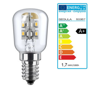 LED Kühlschranklicht 100Daylight  E14 1,7Watt, Segula 50357 LED Lampe