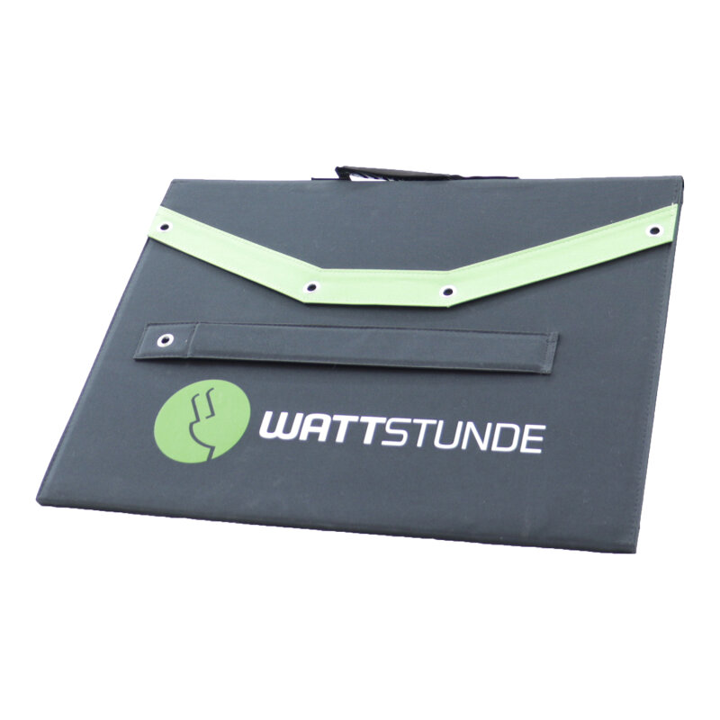 Wattstunde® SunFolder 120W Solartasche Solarmodul BASIC Set inkl. 10A Laderegler und Anschlusskabel, faltbar