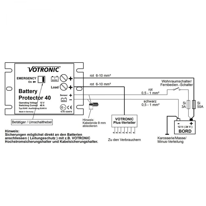 Votronic Battery Protector 40 / 24 Motor - 6073