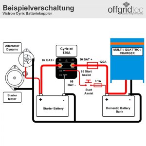 Victron Cyrix-ct 12/24V 120A Batteriekoppler Trennrelais...