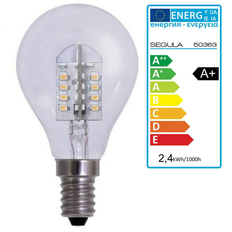 LED Glühlampe klar E14 2,4Watt Segula 50363 LED Lampe