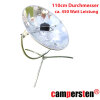 campersten® Solarkocher Sonnenkocher Sonnenofen Premium11, Kochen mit Sonnenenergie, 110cm Durchmesser (Leistung ca. 450 Watt)