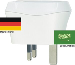 Reiseadapter Saudi Arabien-Deutschland Skross 1.500230 Reisestecker