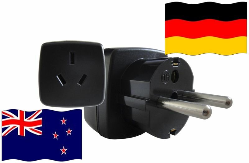 Reiseadapter Deutschland - Kompatibel mit Geräten aus Neuseeland