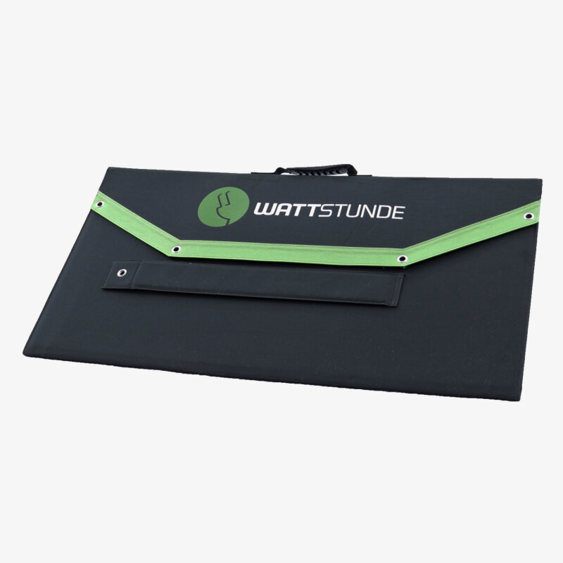 WATTSTUNDE® SunFolder 180W Solartasche Solarmodul MPPT Set+ inkl. 15A MPPT Laderegler mit Bluetooth und Anschlusskabel, faltbar