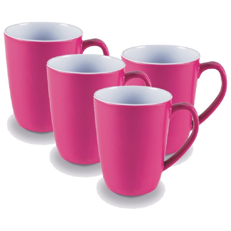 Picknick-Geschirr, 4er Set Tassen pink Kampa MM0049