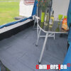 Vorzeltteppich Camping 2,5 x 6 Meter = 15qm mit Ösen am campersten® blau/grau