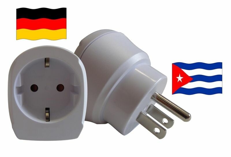Reiseadapter für Kuba. Steckeradapter für Geräte aus Deutschland