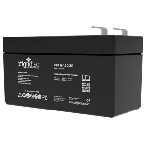 Offgridtec AGM 1,2Ah 20HR 12V - Solar Batterie Akku...