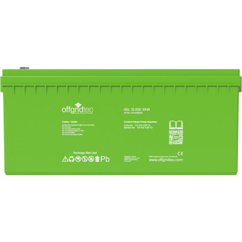 Offgridtec 200Ah C10 GEL Akku 12V