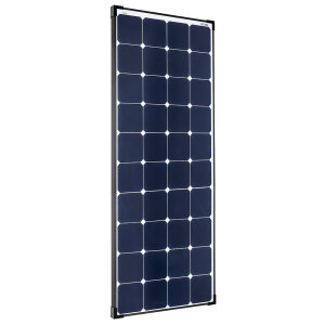 150W Wohnmobil-Solaranlage, Komplett-Set mit Hochleistungs Zellen SPR-Ultra, Victron MPPT Laderegler und Haltespoiler, am campersten®