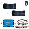240Watt (2x120W) Solartaschenset FSP-2 Solarmodul Set inkl. 30A MPPT Bluetooth Laderegler mit Anschlusskabel, faltbar