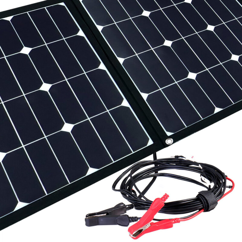 160Watt Solartaschenset FSP-2 Solarmodul Set inkl. 15A MPPT Bluetooth Laderegler mit Anschlusskabel, faltbar