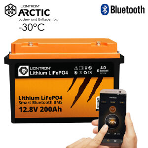 LIONTRON LiFePO4 12,8V 200Ah LX Arctic Smart BMS  bis -30 Grad mit Bluetooth