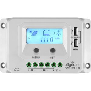 Offgridtec PWM Pro Laderegler 12V/24V 10A USB mit 0%...