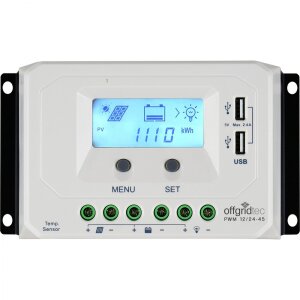 Offgridtec PWM Pro Laderegler 12V/24V 45A USB mit 0%...