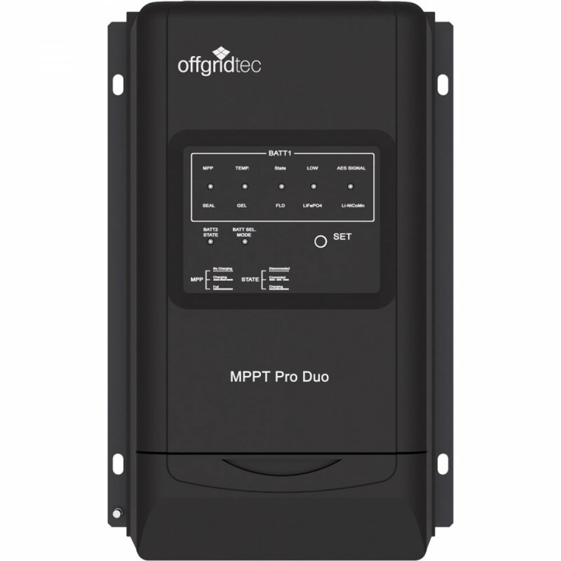 Offgridtec MPPT Pro Duo Laderegler 30A 12V 24V für zwei Batteriekreisläufe