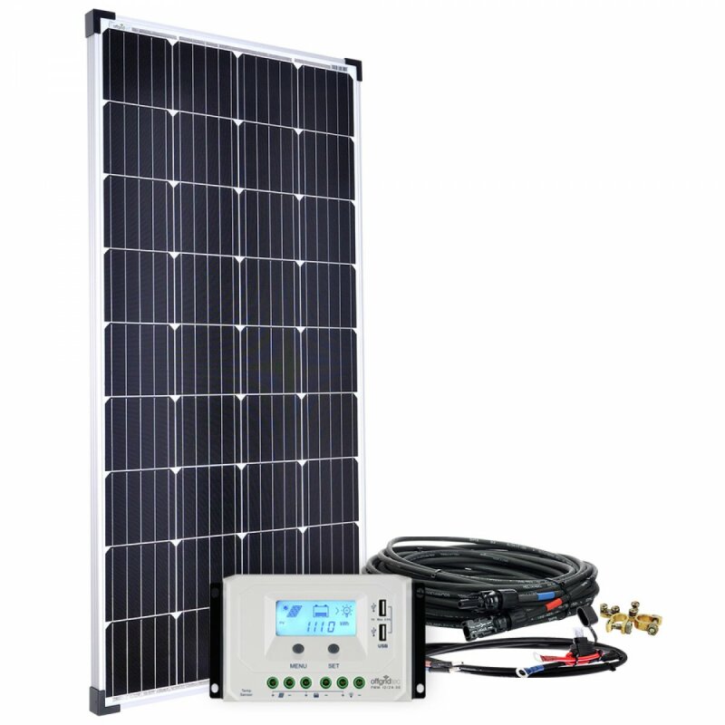 300W 12V/24V Premium Solaranlage mit 40A MPPT Laderegler für