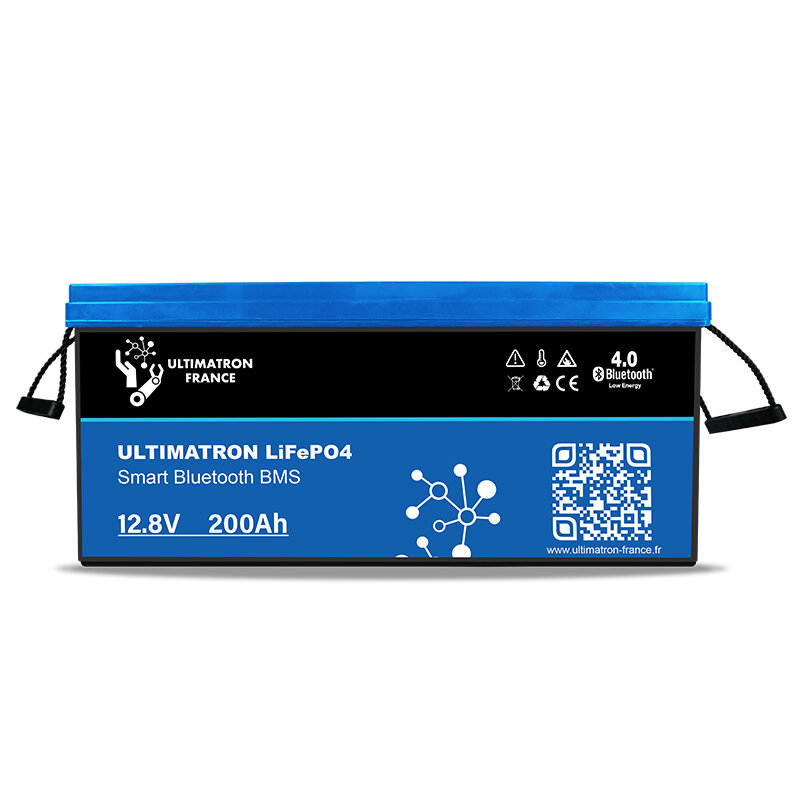 ULTIMATRON® LiFePO4 12,8V 200Ah (204Ah) Solarakku mit Smart BMS 2560Wh (2611Wh)