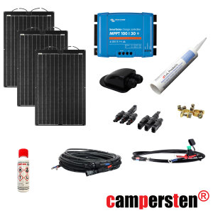300W Wohnmobil-Solaranlage, Komplett-Set flexibel mit...