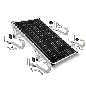 Befestigungs-Set für 1 Solarmodul - für Bieberschwanz Ziegel
