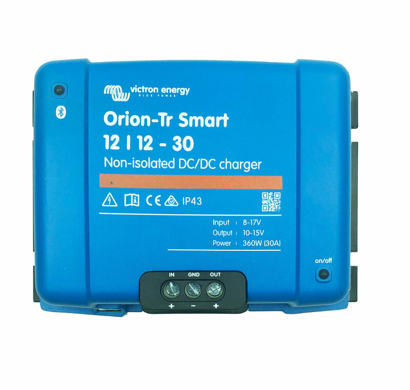 Set mit 30A Bluetooth Ladebooster und Super B NOMIA 12V340AH
