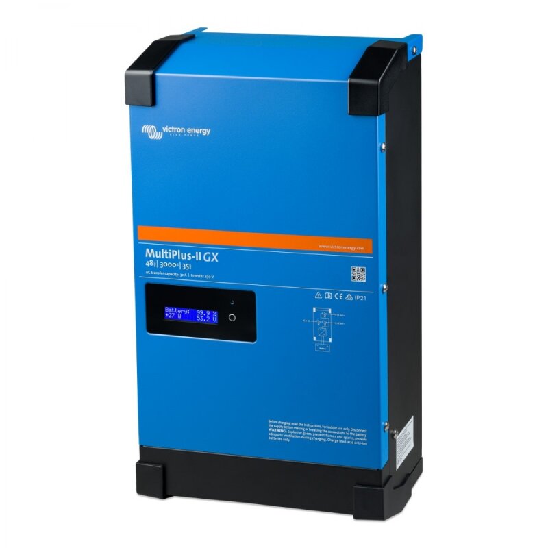 Solarspeicher Heimspeicher-System als Victron ESS 10,5 kWh 3x US3000C 3 kVA (1 Phase) mit integriertem GX 1 freier DC Anschluss