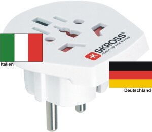 Reiseadapter Deutschland auf Italien - Skross 1.500211...