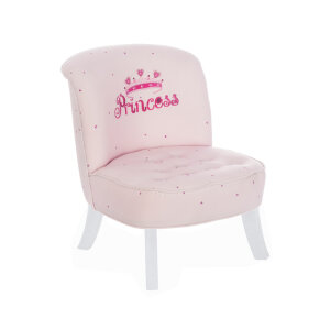 Design Mädchen-Sessel Prinzessin Muster mitwachsend + Weiße Füße Somebunny FP20
