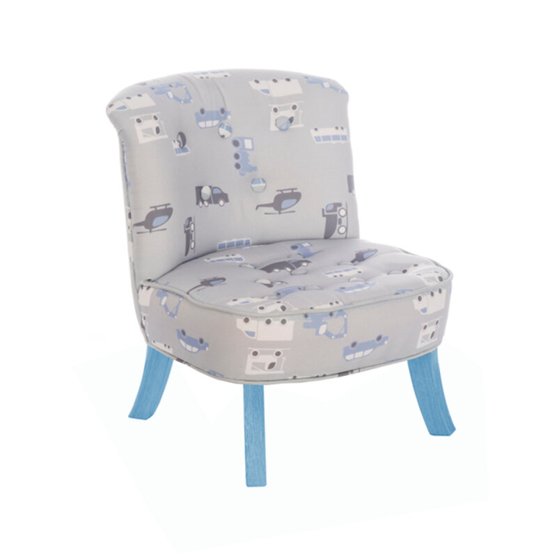 Design Jungen-Sessel Fahrzeug-Muster mitwachsend + Blaue Füße Somebunny FTR11