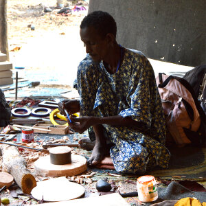 Echtleder Schmuckdose Tuareg - afrikanischer Stil - jede Dose ist ein Unikat