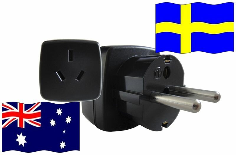 Reiseadapter Schweden - Kompatibel mit Geräten aus Australien