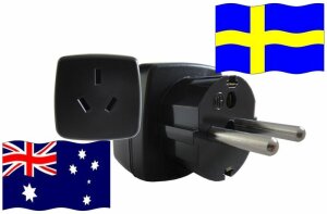 Reiseadapter Schweden - Kompatibel mit Geräten aus...