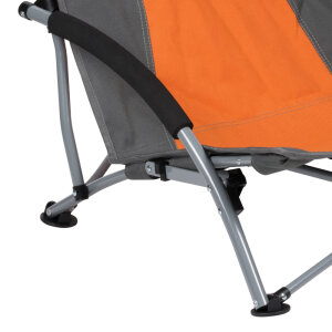 2er Set Strandstuhl mit breiten Standfüßen, Kampa Sandy FT0047 orange