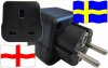 Reiseadapter Schweden für Geräte aus England