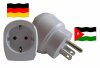 Reiseadapter für Jordanien. Steckeradapter für Geräte aus Deutschland