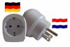 Reiseadapter für Niederlande. Steckeradapter für Geräte aus Deutschland