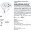 Reiseadapter Europe  - Skross 1.500211 Single Travel Adapter