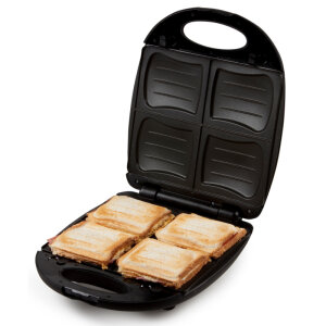 XL Familien Sandwich-Toaster Sandwichmaker mit Muschelplatten DOMO DO9123C