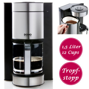 Design-Kaffeemaschine mit extra großer 1,5L Kanne...