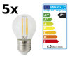 5 Stück XQ-lite LED Leuchtmittel 2700K XQ1464 warmweiß E27 4 Watt 400 Lumen