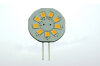 LED-Leuchtmittel, 9xSMD-LED 2835, Modul, 125°, G4, AC 10-18 V/ DC 10-30 V, Verbrauch ca. 1,5 W, ca. 120 Lm, 2700 K, dimmbar, A+