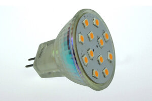 LED-Leuchtmittel, 12xSMD 2835-LED, Spot, 125°, GU4,...